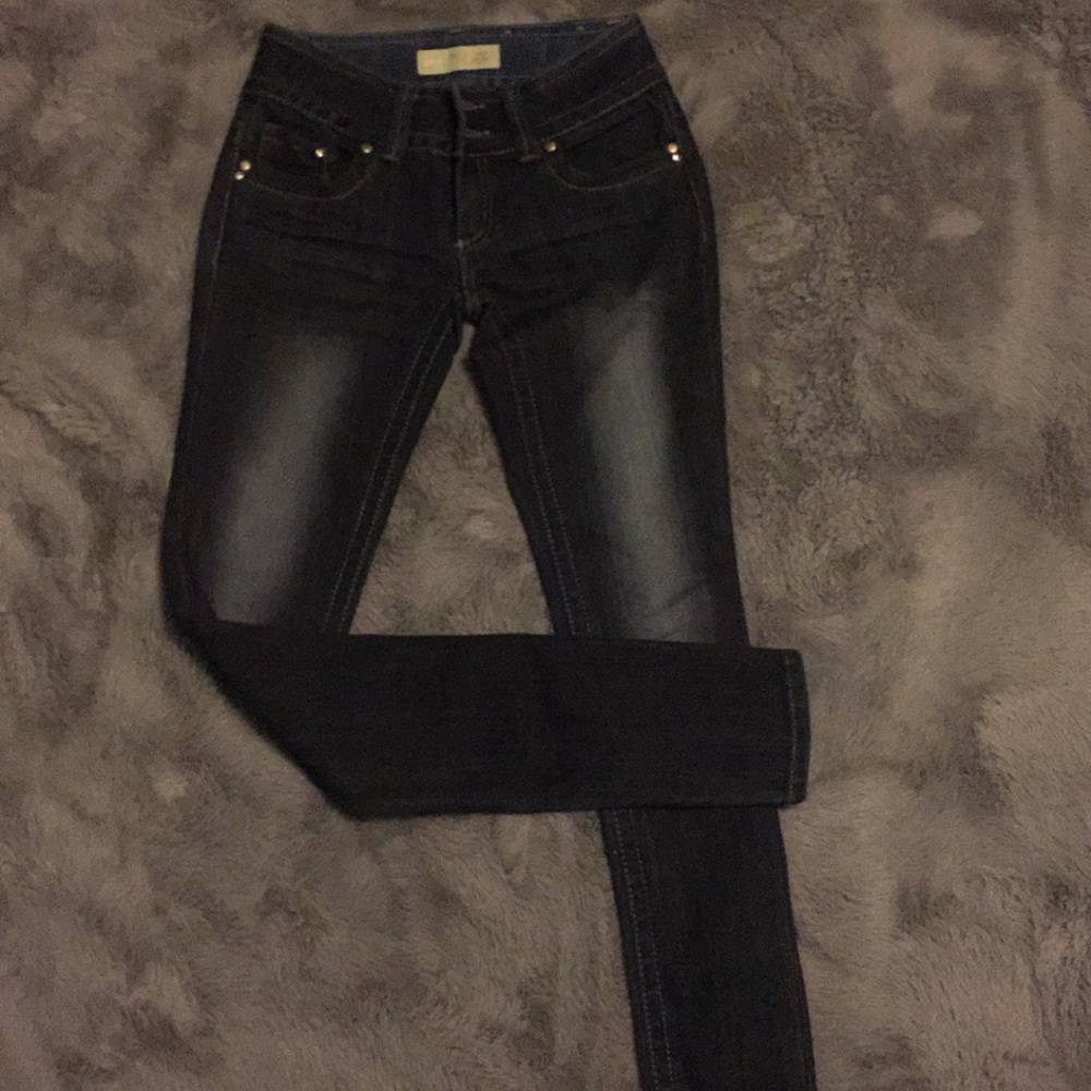 Denim skinny jeans